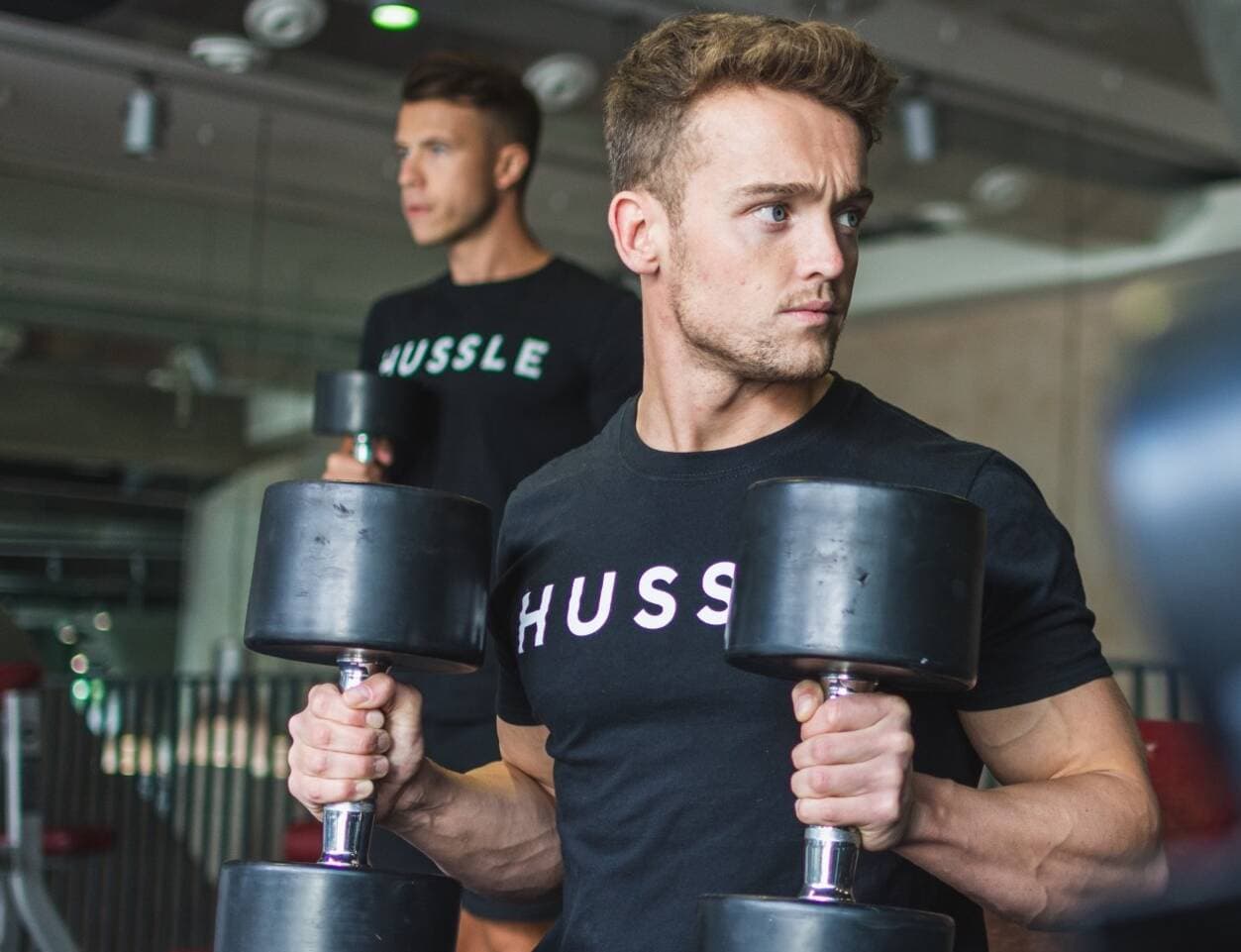 Person working out in a gym