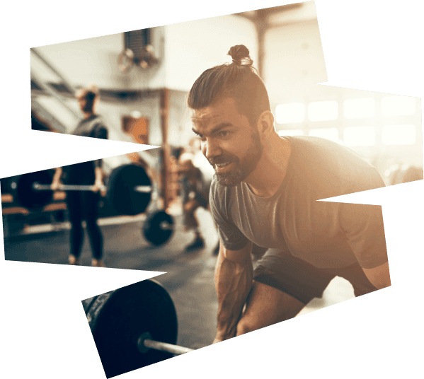 Person lifting weights at a gym