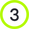An icon showing the number 3 in a circle