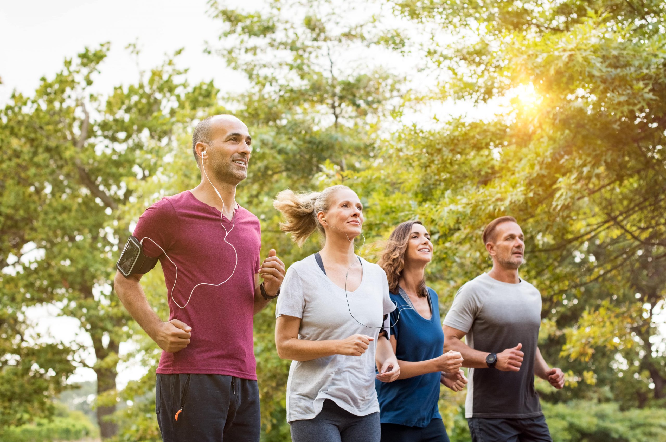Outdoor group exercise