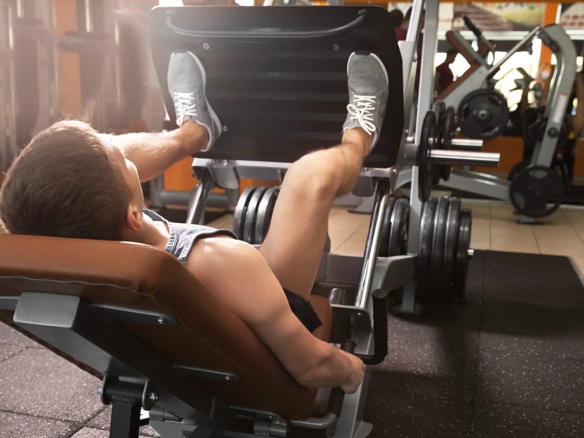 How to do a calf press on a leg press machine